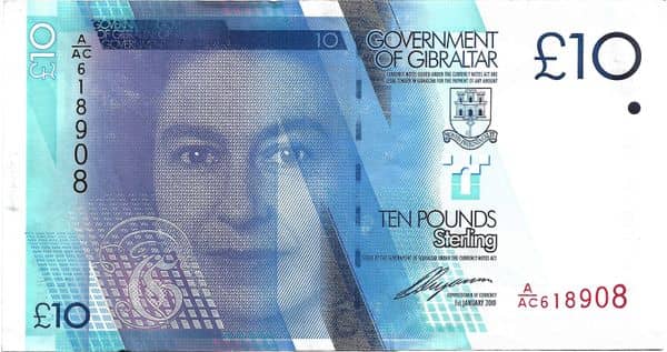 10 Pounds from Gibraltar