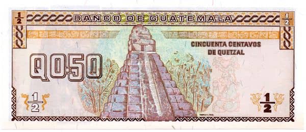0.50 Quetzal from Guatemala