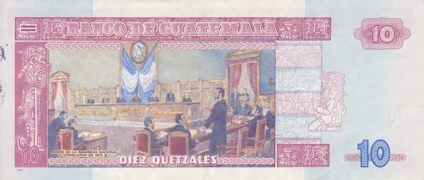 10 Quetzales from Guatemala