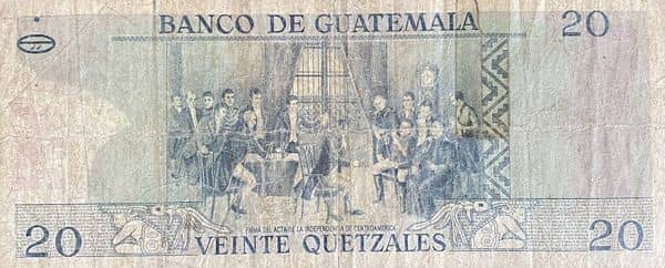 20 Quetzales from Guatemala