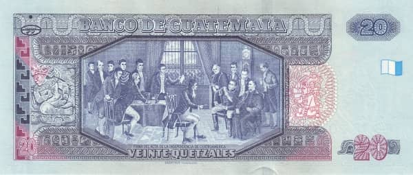 20 Quetzales from Guatemala