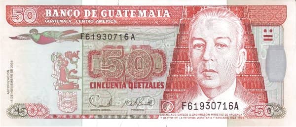 50 Quetzales from Guatemala