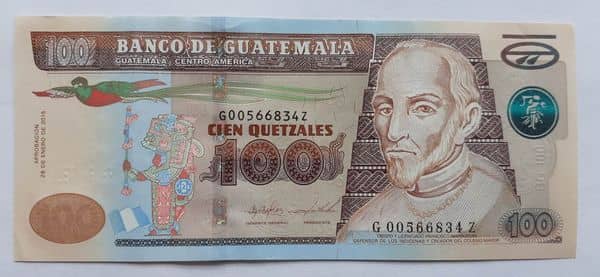 100 Quetzales from Guatemala