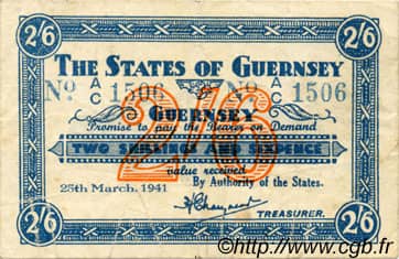 2 Shillings 6 Pence from Guernsey