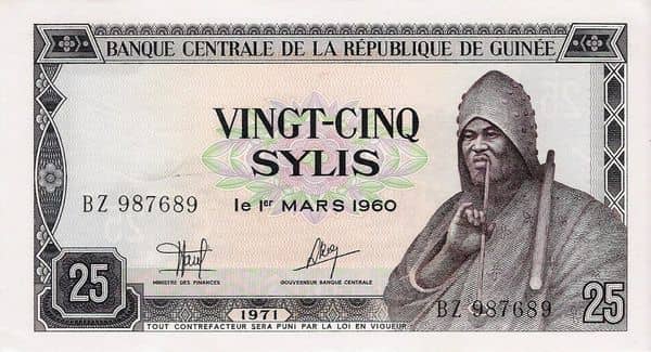 25 Sylis from Guinea