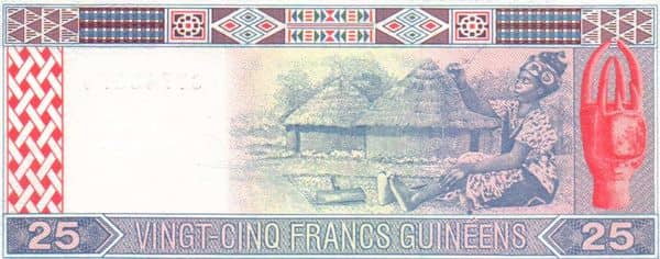 25 Francs from Guinea