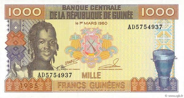 1000 Francs Guinéens from Guinea