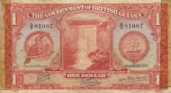 1 Dollar George VI from Guyana