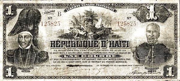 1 Gourde Independence from Haiti