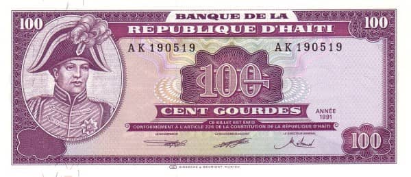 100 Gourdes from Haiti