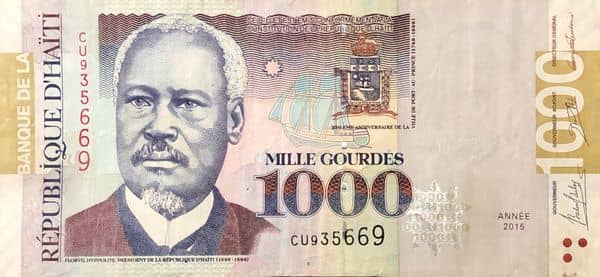 1000 Gourdes from Haiti