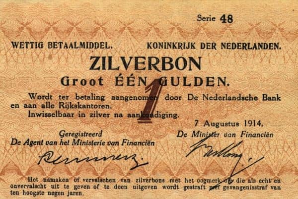 1 Gulden from Netherlands 