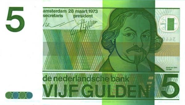 5 Gulden Vondel II from Netherlands 