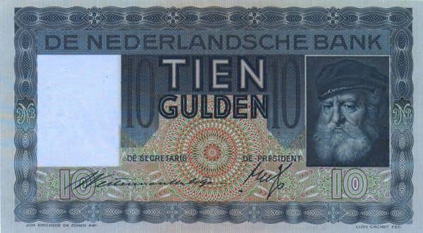 10 Gulden Grijsaard from Netherlands 