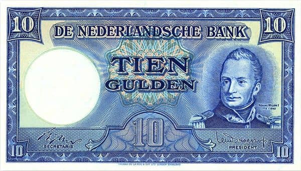 10 Gulden Willem I Molen from Netherlands 