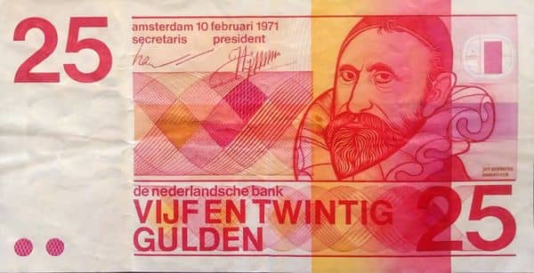 25 Gulden Jan Pieterszoon Sweelinck from Netherlands 