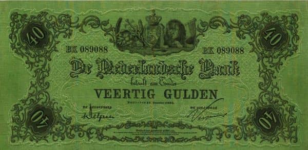40 Gulden from Netherlands 