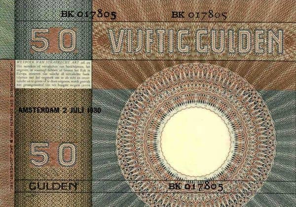 50 Gulden from Netherlands 