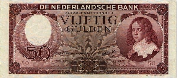 50 Gulden Stadhouder Willem III from Netherlands 