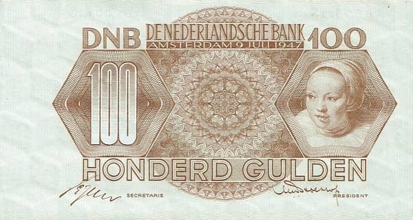 100 Gulden from Netherlands 