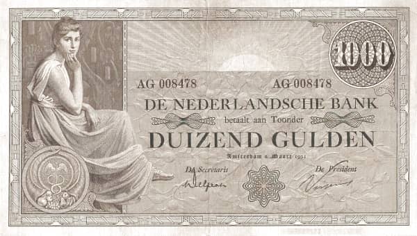 1000 Gulden from Netherlands 