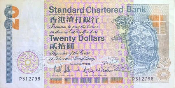 20 Dollars from Hong Kong