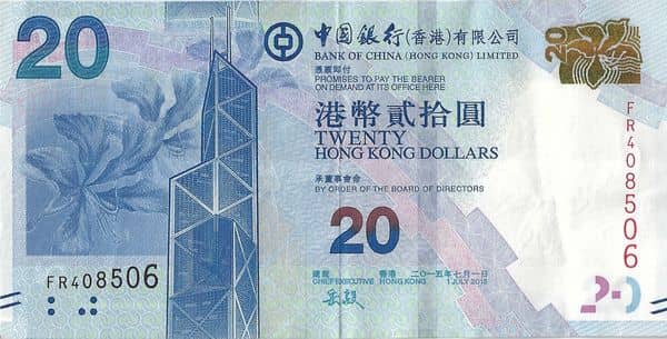 20 Dollars from Hong Kong
