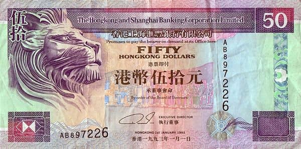 50 Dollars from Hong Kong
