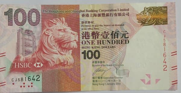 100 Dollars from Hong Kong