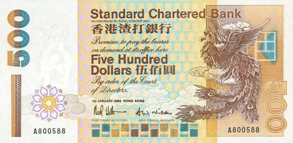 500 Dollars from Hong Kong