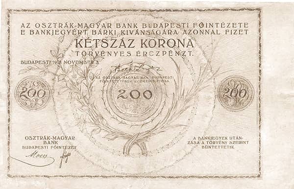 200 Korona from Hungary
