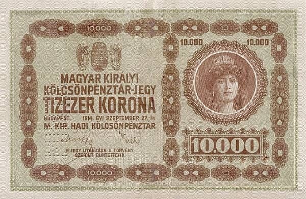10000 Korona Princess Zita from Hungary
