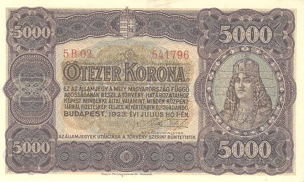 5000 Korona from Hungary