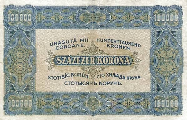 100000 Korona from Hungary