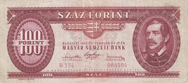 100 Forint from Hungary