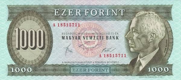 1000 Forint from Hungary