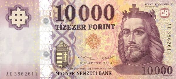 10000 Forint from Hungary