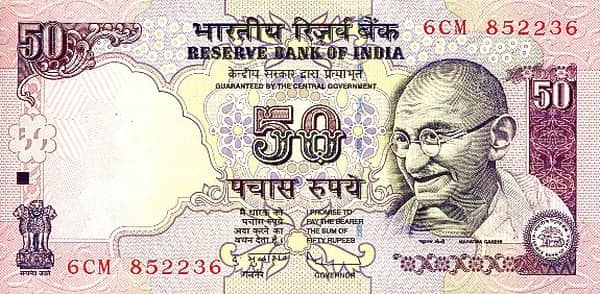 50 Rupees from India