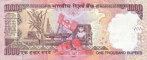 1000 Rupees from India
