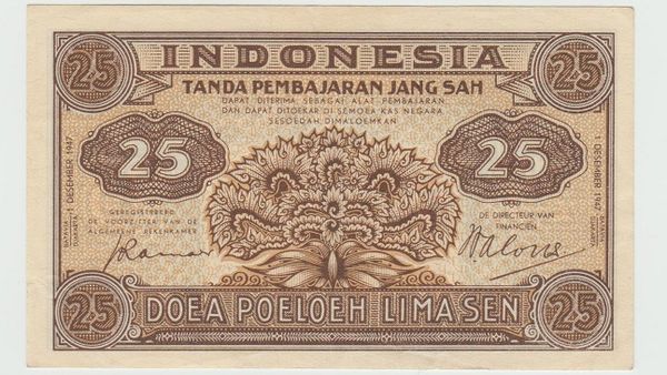 25 Sen from Netherlands East Indies