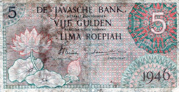 5 Gulden/Roepiah from Indonesia