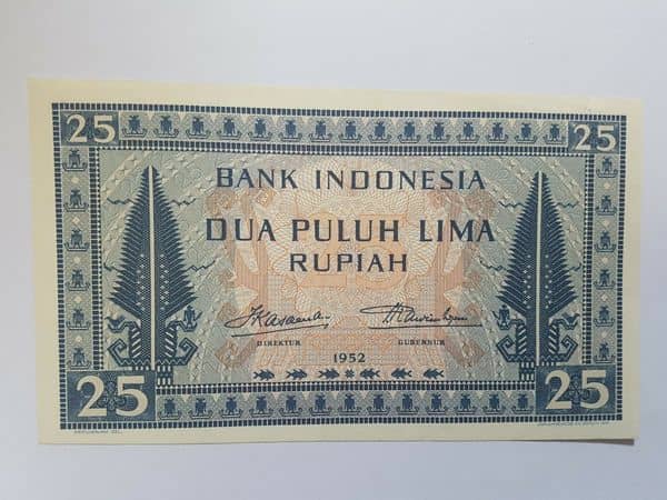 25 Rupiah from Indonesia