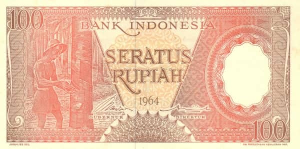 100 Rupiah from Indonesia