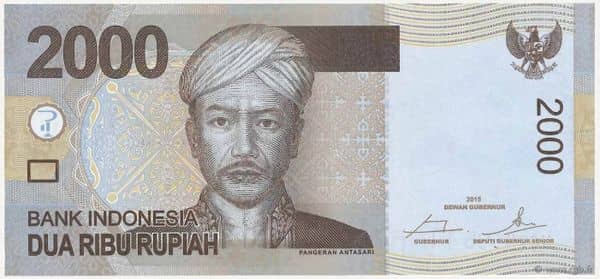 2000 Rupiah from Indonesia