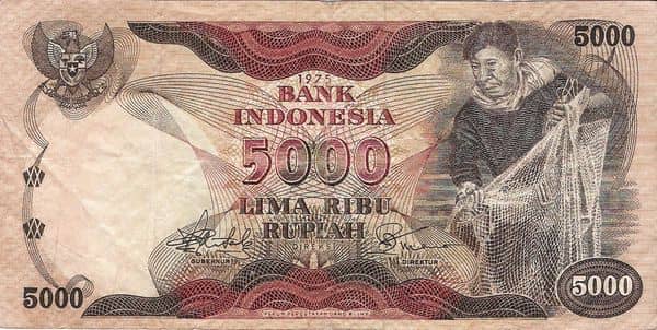 5000 Rupiah from Indonesia