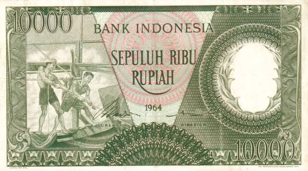 10000 Rupiah from Indonesia