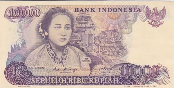 10000 Rupiah from Indonesia