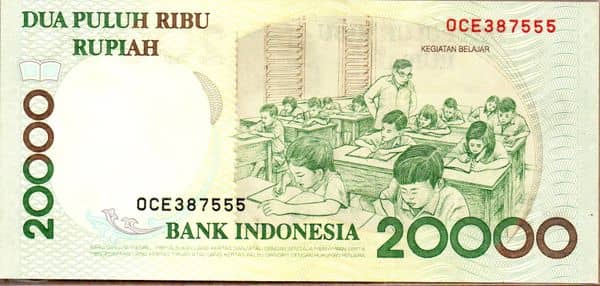 20000 Rupiah from Indonesia