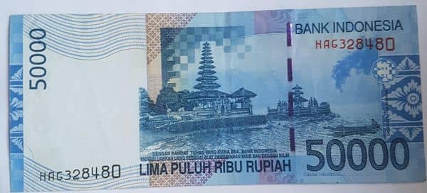 50000 Rupiah from Indonesia