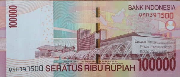 100000 Rupiah from Indonesia
